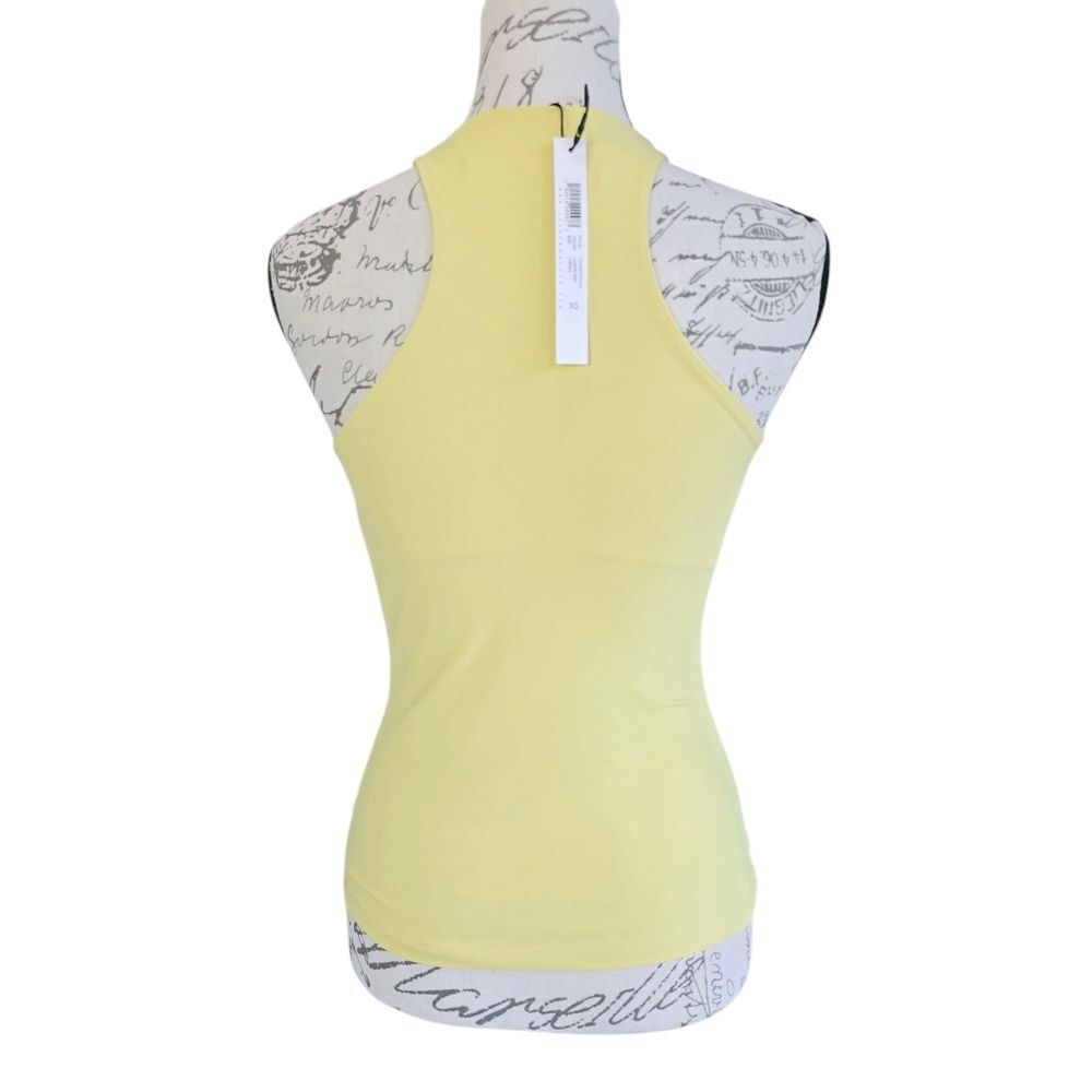 Susana Monaco‎ -379 NWT Racerback Tank Top In Lemon Zest Yellow XS - Picture 3 of 7